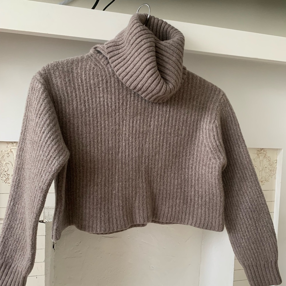 Aritzia Babaton Small cropped turtleneck sweater